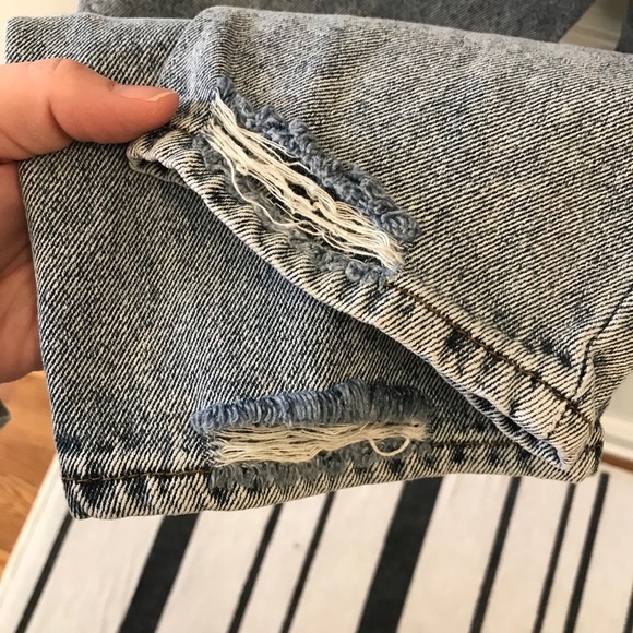 ASOS Notch Waist Acid Wash Jeans 28 high waist - Picture 5 of 8